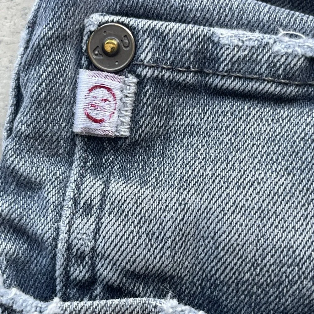 AG Adriano Goldschmied Jeans The Graduate Tailored Leg Mens 32x28 Gray Ripped